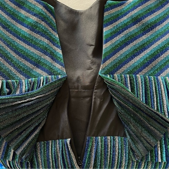 Dress the Population Kathy Dress in Electric Blue Multi - Picture 14 of 17